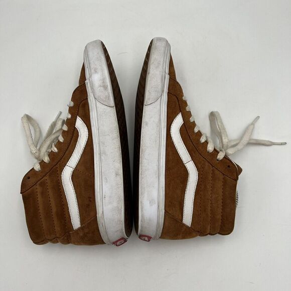 Vans Off The Wall Scotchgard Brown Suede 3M Sneaker Shoes High Top Men’s Size 7 - Picture 8 of 11